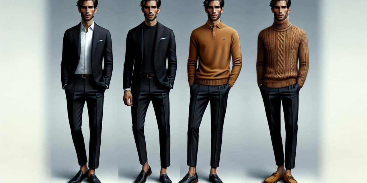 Combineren van een zwarte broek voor heren: eindeloze stijlopties