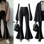 Stijlvolle en trendy manieren om zwarte flared leggings te combineren