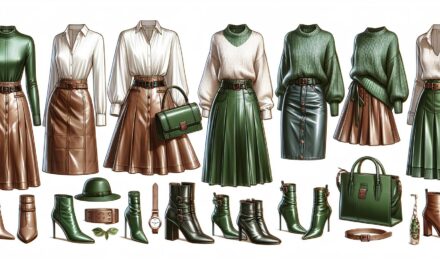 Hoe je een groene leren rok stijlvol combineert