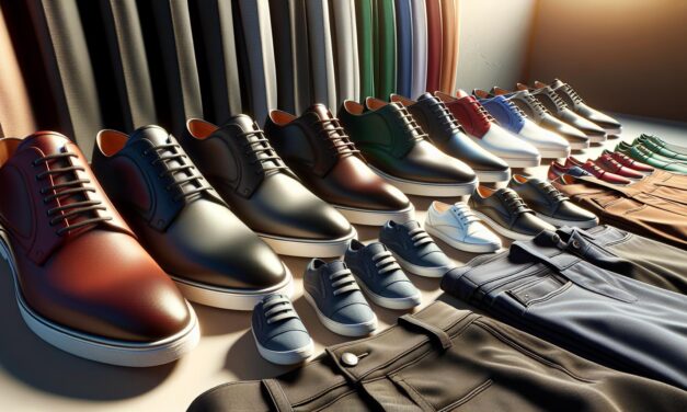 Welke kleur schoenen draag je onder een grijze broek?